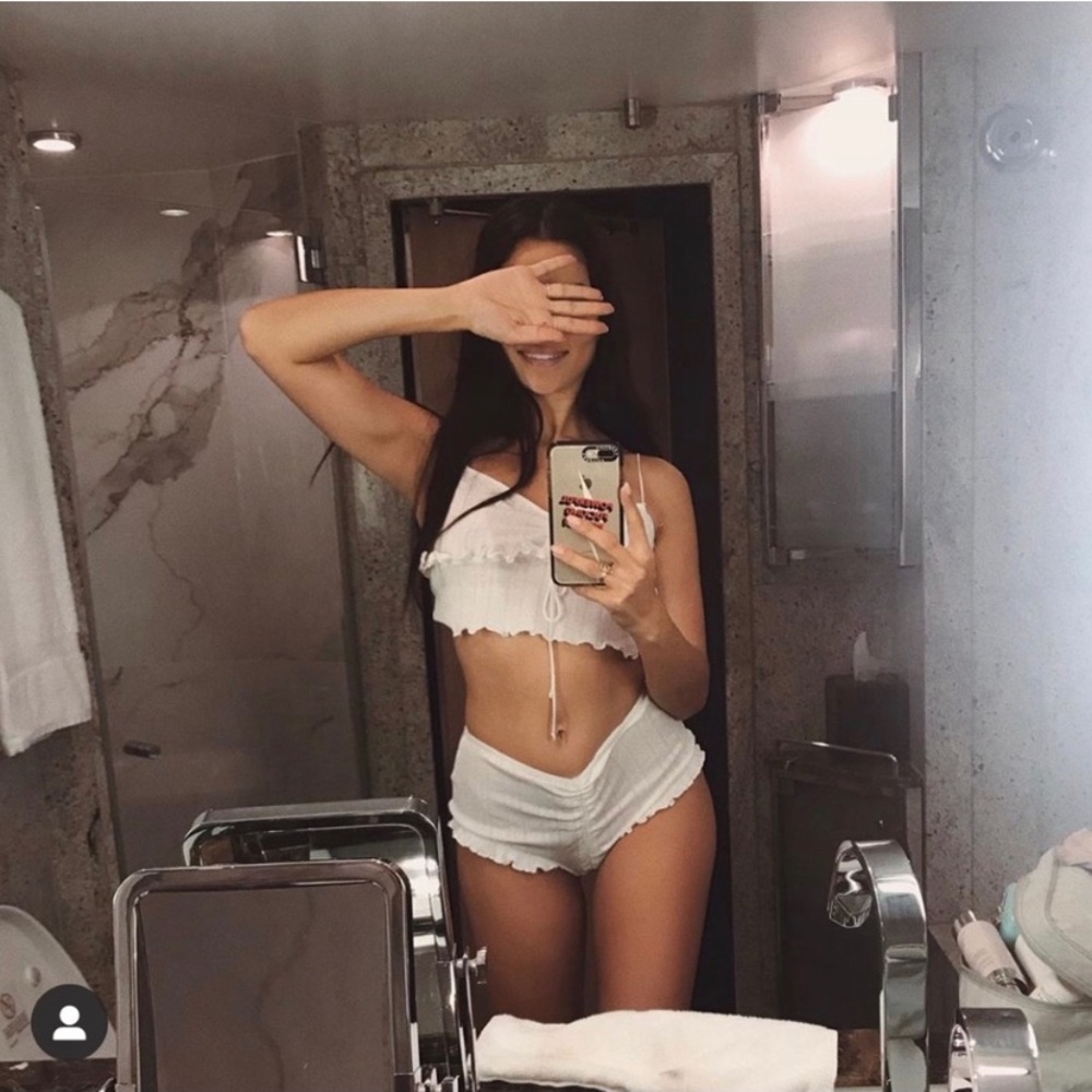 For Love and Lemons Cotton Pointelle Cream Puff Matching Set